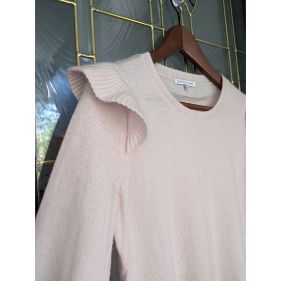NEW Rebecca Minkoff Regina blush pink knit Sweater SM - Picture 3 of 10